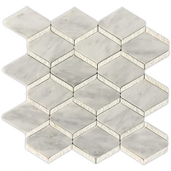 Rhombus Marble Mosaic Tiles